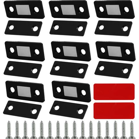 Stück Mousike Magnetverschlüsse für Türen und Schubladen, Schrank- und Schiebetürverschlüsse, Schrankmagnete aus Edelstahl, ultradünn und korrosionsbeständig (1/5)