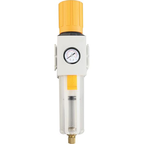 Filtre régulateur RS PRO EA4000, G 1/2, Filtration 5µ, 10 bars ( Prix pour 1 )