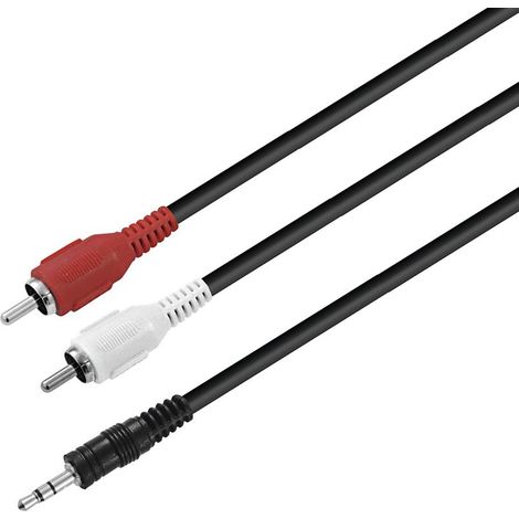 Cavo audio da 1,5 m 2x jack stereo RCA da 3,5 mm