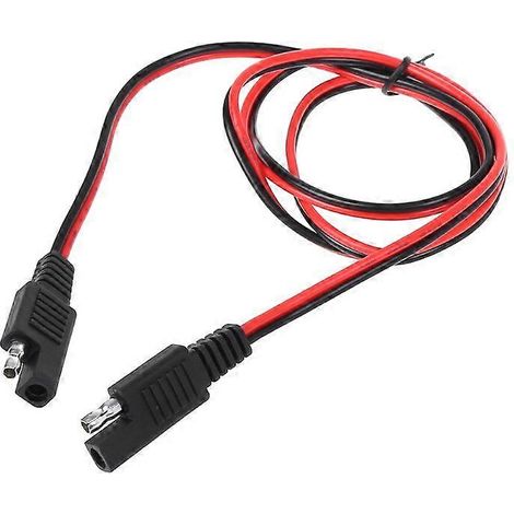 Faisceau de câbles à connecteur rapide SAE, câble adaptateur SAE mâle vers femelle, câble d'extension SAE de 1 mètre avec déconnexion rapide. (1/5)
