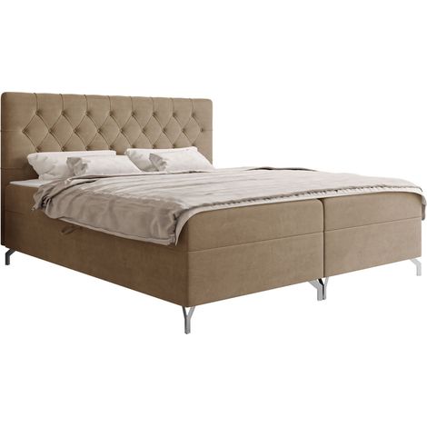 Cama continental Focus, Fresh 03, Continental, Doble, 200x200, Tapiz, Somieres, 207x208x115cm
