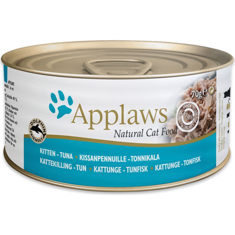 Applaws Thunfischfilet in Gelee für Kätzchen – Nassfutter für Katzen – 24 x 70 g