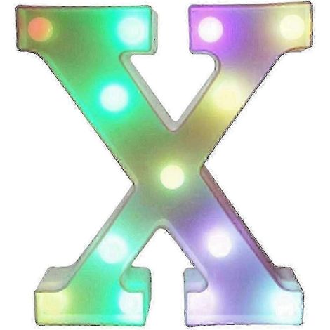 Lettres lumineuses LED colorées avec télécommande, initiales lumineuses pour bar et fête, décoration pour la maison - 25-26 pouces (1/5)