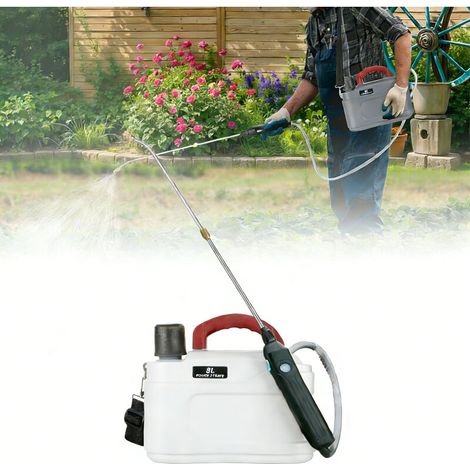 Pulvérisateur à Dos 8L Rechargeable USB - Lance Télescopique, Batterie Longue Durée pour Désherbage Électrique sur Pelouse, Jardin et Terrasse (1/5)