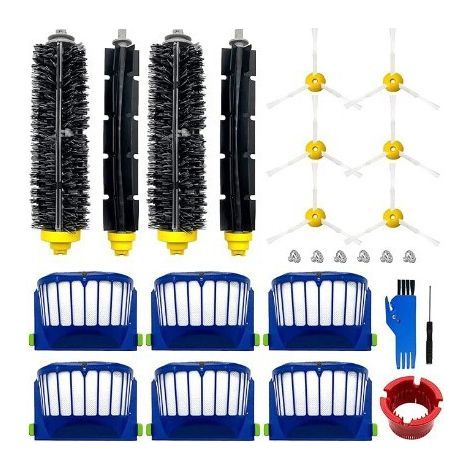 Kit Accessoires iRobot Roomba 600 – 6 Brosses Latérales, 6 Filtres, 4 Brosses Principales (1/5)