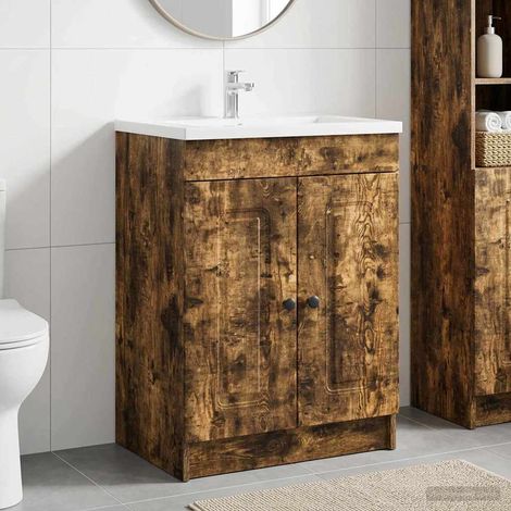 Cabinet debajo del fregadero Roble Ahumado 78,5 x 37,5 x 81 cm