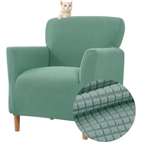 Telo di copertura elasticizzato per poltrone e sedie - Protezione per mobili jacquard per soggiorno (1/5)