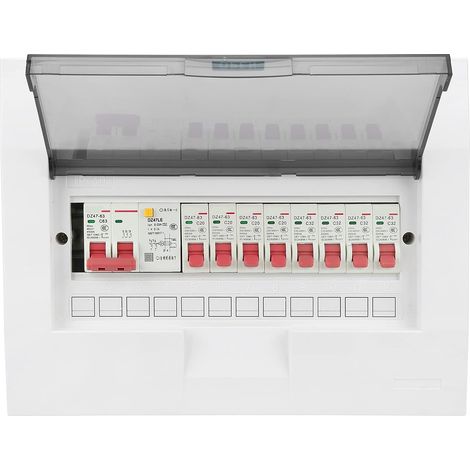 Coffret Electrique Etanche 8 Modules IP65, Boite Disjoncteur 2P 63A 230/400V Tableau Distribution Electrique Couvercle Transparent Protection Differentielle 8 Voies (1/5)