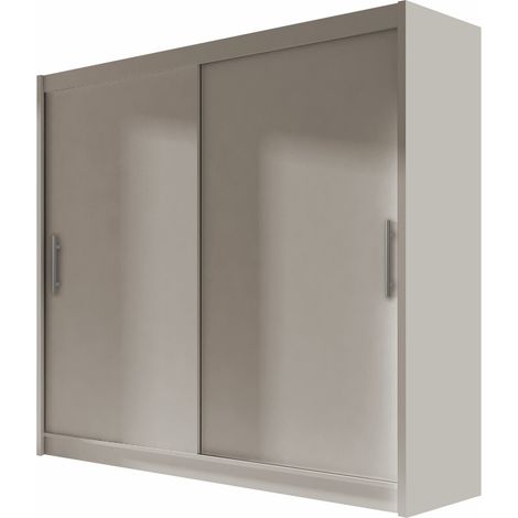 Armario Closico Pallor I, Cachemira, 215x180x58cm, Puertas de armario: Correderas, Número de estantes: 5