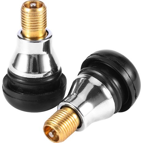 1 unité valve TR412 AC en laiton chromé pour pneus sans chambre, voitures et motos (1/5)