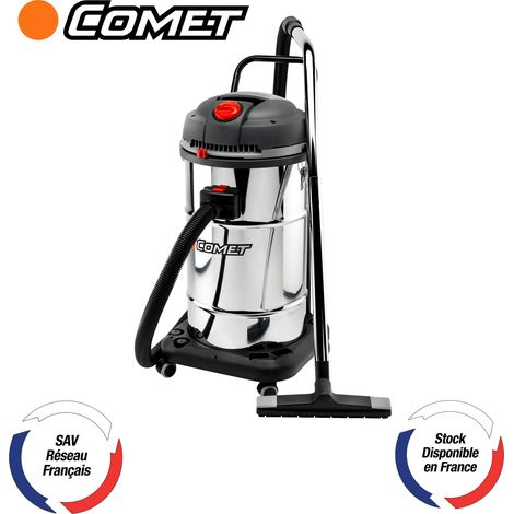 COMET CVP 265 X - Aspirateur eau et poussi�re 65 L, cuve inox, double moteur 2400 W, d�pression 250 mbar, d�bit d�air 110 L/s, filtration double �tage - R�f. CVP265X (1/5)