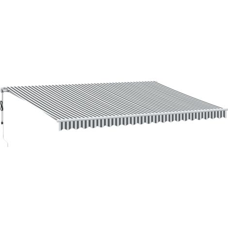 Maison Exclusive - Tenda Retrattile Automatica LED Antracite e Bianco 500x350 cm