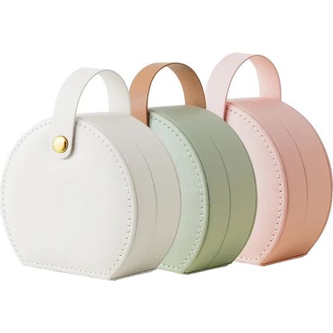 Boîte à bijoux, rangement portable, design pliable moderne, O70 3pcs (1/2)