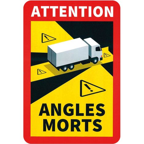 Contrassegno adesivo angoli morti, 1 pz - Camion - FRA (1/2)