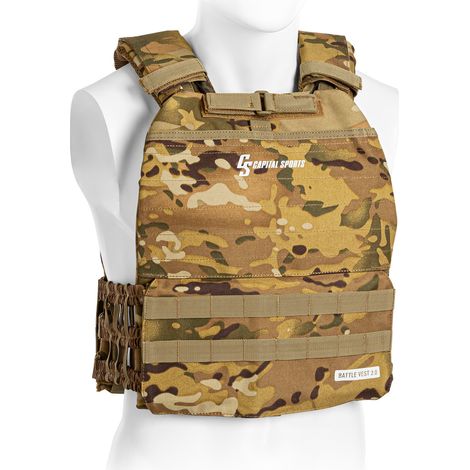 Battlevest 2.0 Gewichtsweste 2 x 8.75 lbs Gewichte camo