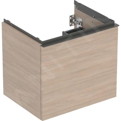 Geberit Acanto, armoire inférieure pour lavabos, 1 tiroir et 1 (1/2)