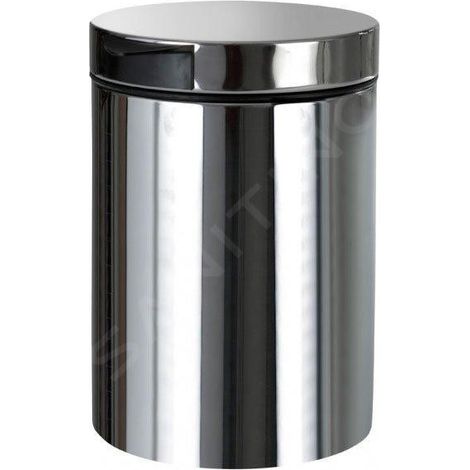 Sapho Série Hôtel - Poubelle mural 3 l, inox brossé XP017 (1/3)