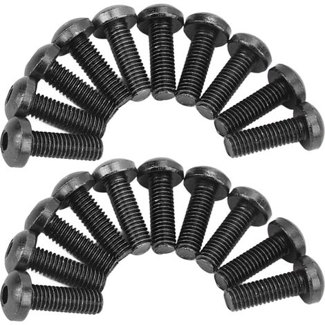 Jeffergarden M5 moto pare-brise boulons écrous joints ensemble en alliage d'aluminium caoutchouc remplacement pour Suzuki noir (1/5)