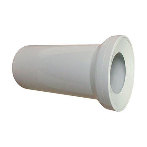 250mm Blanc salle de bains wc eau de toilette raccord tuyau de sortie droite (1/2)
