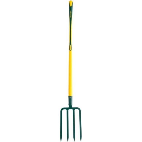 Fourche à bêcher - 4 dents triangulaires 8mm (30 cm) - manche pomme Novagrip (1m) - Leborgne (1/3)
