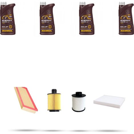 Kit tagliando 4 FILTRI e 4L OLIO compatibile con Suzuki Swift IV 1.3 DDis 55kw dal 2010 (1/5)