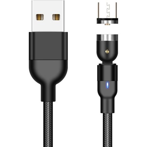 Câble magnétique 540 Micro-USB Type-C pour recharge rapide et aimant pour iPhone 11 Pro, X, Max, 7, 8 Plus (1/4)