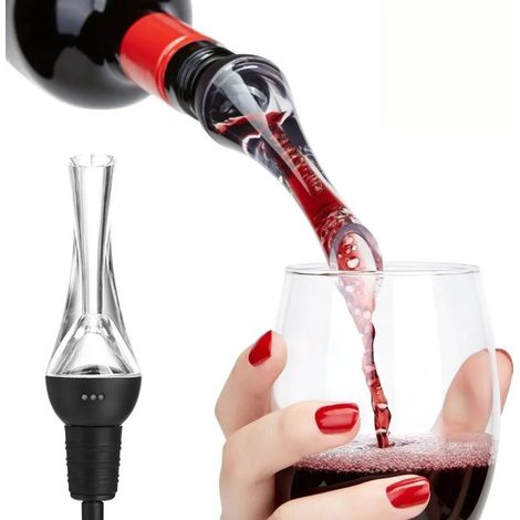 Aérateur à vin entonnoir d'aération verseur accessoire de service pour amateurs de vin, outil de dégustation pratique pour verser et aérer le vin facilement (1/5)