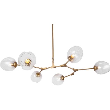 Chimica - Lampada a sospensione moderna a 6 luci