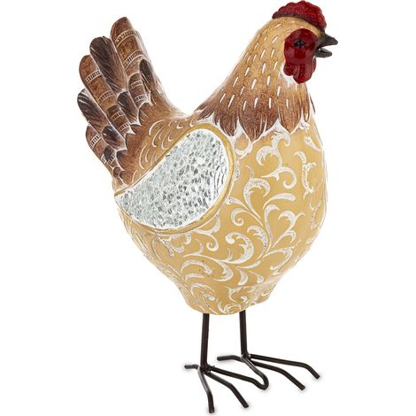Figurine décorative de poule Avila, brune, 22,5 cm (1/5)