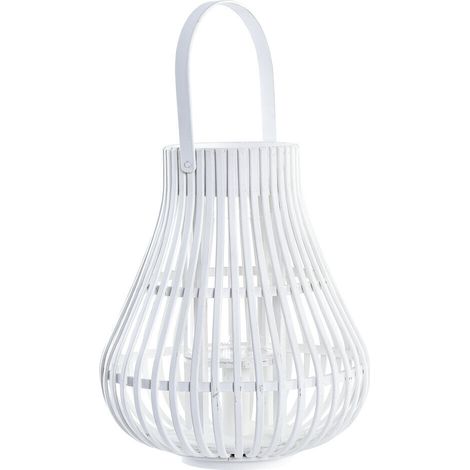 DKD Home Decor Lanterne Blanc Multicolore 29x29x34 cm (1/3)