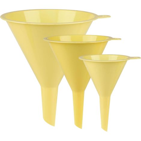 Ensemble de 3 entonnoirs en plastique pour transfert en laboratoire et flacons pour usage domestique.-AquaForge (1/5)