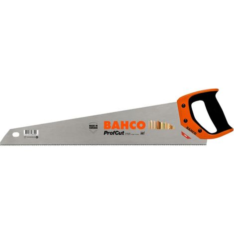 Bahco ProfCut Handsäge 475 mm Fuchsschwanz gehärteten Spitzen Hartholz Sperrholz