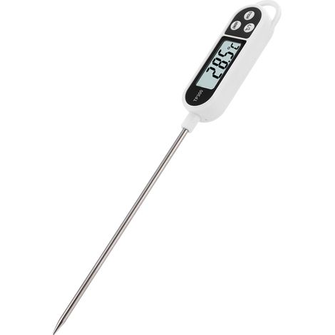 Thermomètre alimentaire à sonde pénible acier inox 304 ABS -50°C à 300°C LCD °C/°F sonde 14cm total 24cm pour lait bébé huile eau liquide (1/5)