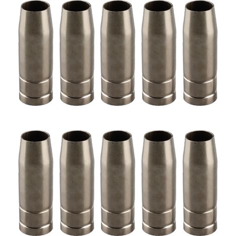 [JAMAIS UTILISÉ]Lot de 10 buses à gaz MAG MIG pour MB15 MB14 NW avec protection de brûleur et insert pour Binzel 15AK (1/5)