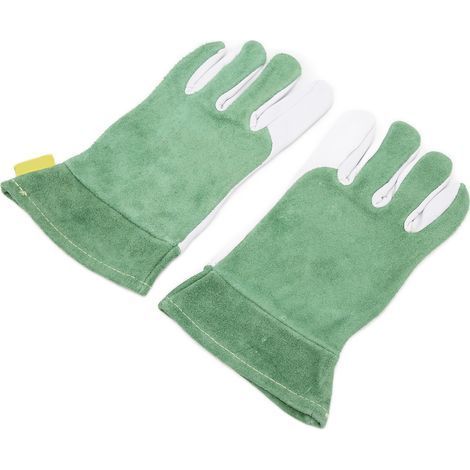 Paar WIG-Schweißerhandschuhe aus Ziegenleder, wärmeisolierend, flammhemmend, flexibel und verschleißfest. (1/5)