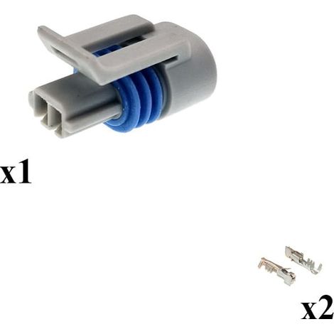 Kit connettore Metri-Pack 150.2 porta femmina 2 vie Grigio