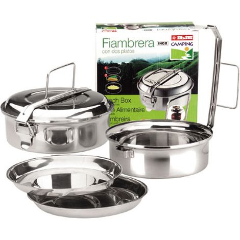 FIAMBRERA CON PLATOS INOXIDABLE 18 CM (1/2)