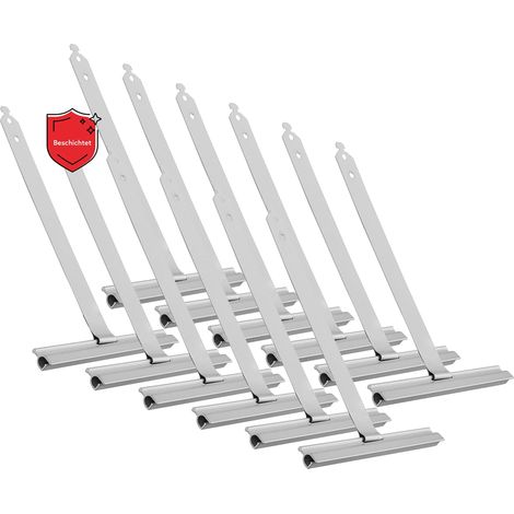 BAUHELD® Molla sospesa per tapparelle Maxi [12 pezzi] – Sospensione per tapparelle in acciaio molle di alta qualità [Made in Germany] – Rivestimento in plastica con coda di rondine – per profili per (1/5)