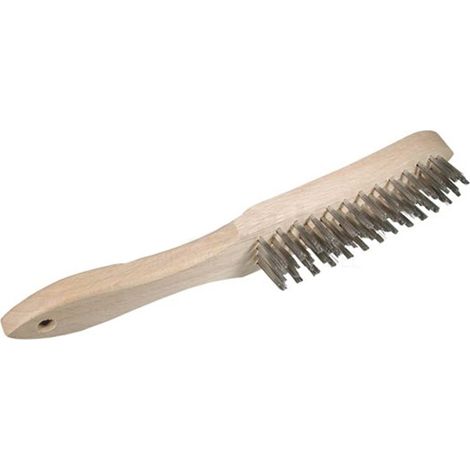 Dronco Spazzola a mano in legno 4 file Inox 295 mm