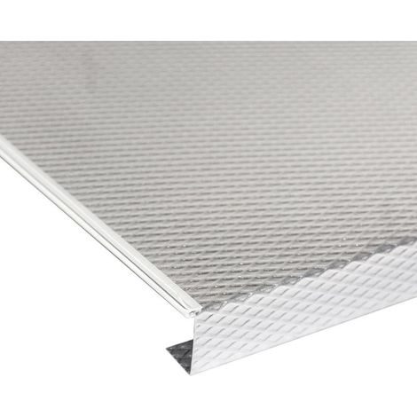 Emuca Protector de fondo para muebles de cocina, tablero 16mm, módulo 1.000mm, 968x580mm, Plástico y Aluminio, Aluminio natural - (1/7)