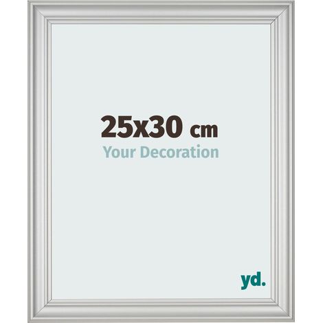 yd. - Cadre photo 25x30 - Argent Mat - MDF - Lazio (1/5)