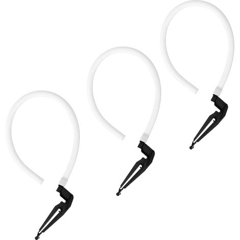 Tube de Recharge de Toilettes léger, réparation avec Clips renforcés pour modèles 100, 200, 200A, 400A, Kits de réparation de Toilettes à l ' intérieur des réservoirs, 3 pièces (1/4)