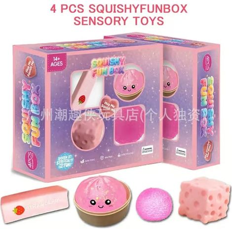 LYERCW - Jouet anti-stress - Lot de 4 jouets anti-stress A (1/5)