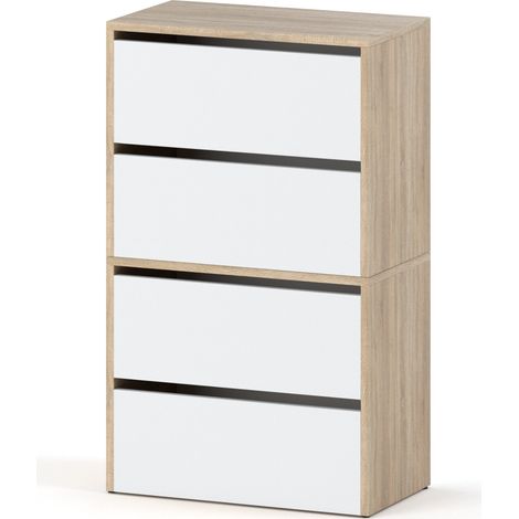 Meuble chaussures HIT - 100 cm - Chne Sonoma - Design moderne - Espace optimisé (1/3)