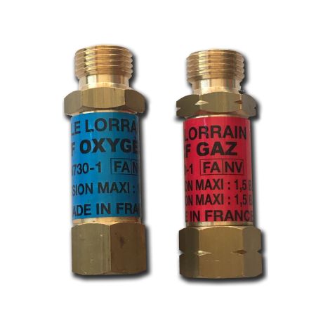Paire de clapets ARPF CF OX/GAZ filetage 16x150