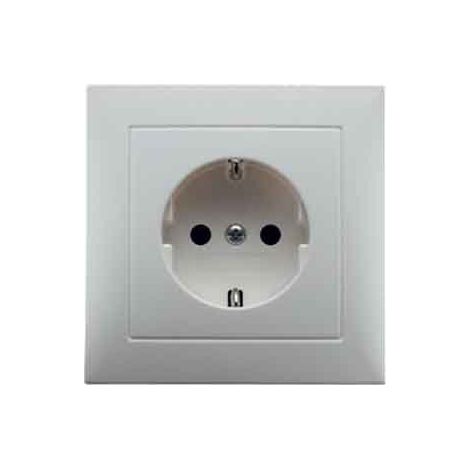 BERKER 47229909 STECKDOSE SCHUKO MIT ABDECKPLATTE BERKER S.1 POLARWEIß, MATT