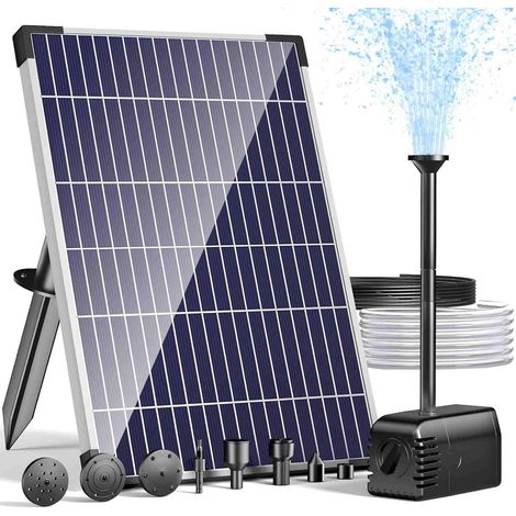 12W Solar Pond Pump, 600LPH Solar Fountain Pump for Garden Feature (1/5)