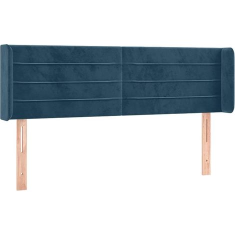 Maison Exclusive - Cabecero de terciopelo azul oscuro 147x16x78/8 (1/5)