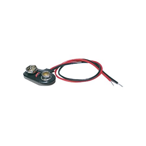 Cavo con presa polarizzata per pile 9v