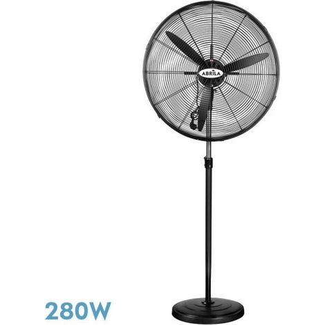Standventilator abrila industriell schwarz 280W Metall